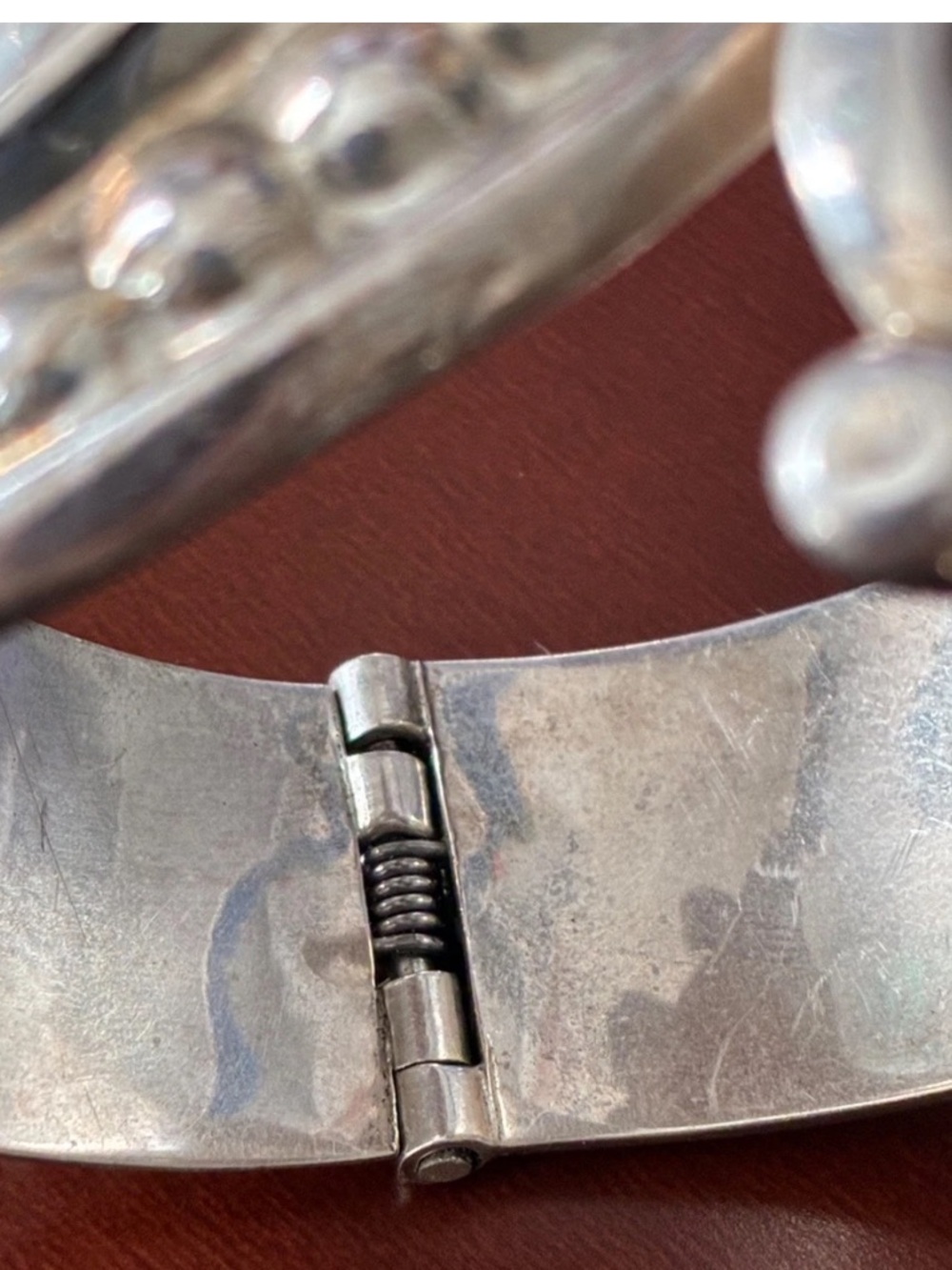 taxco unicorn horn clamp big statement vintage sterling silver bracelet STUNNER - Picture 7 of 9